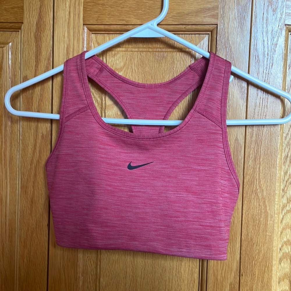 Red Nike dry fit sports bra (S)